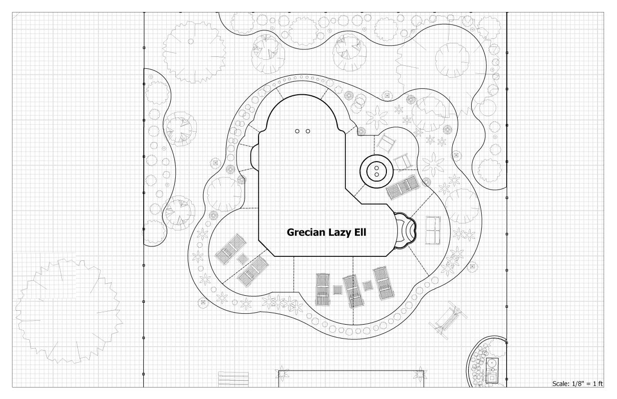 Designer Ell Pool Shape | Pool Town