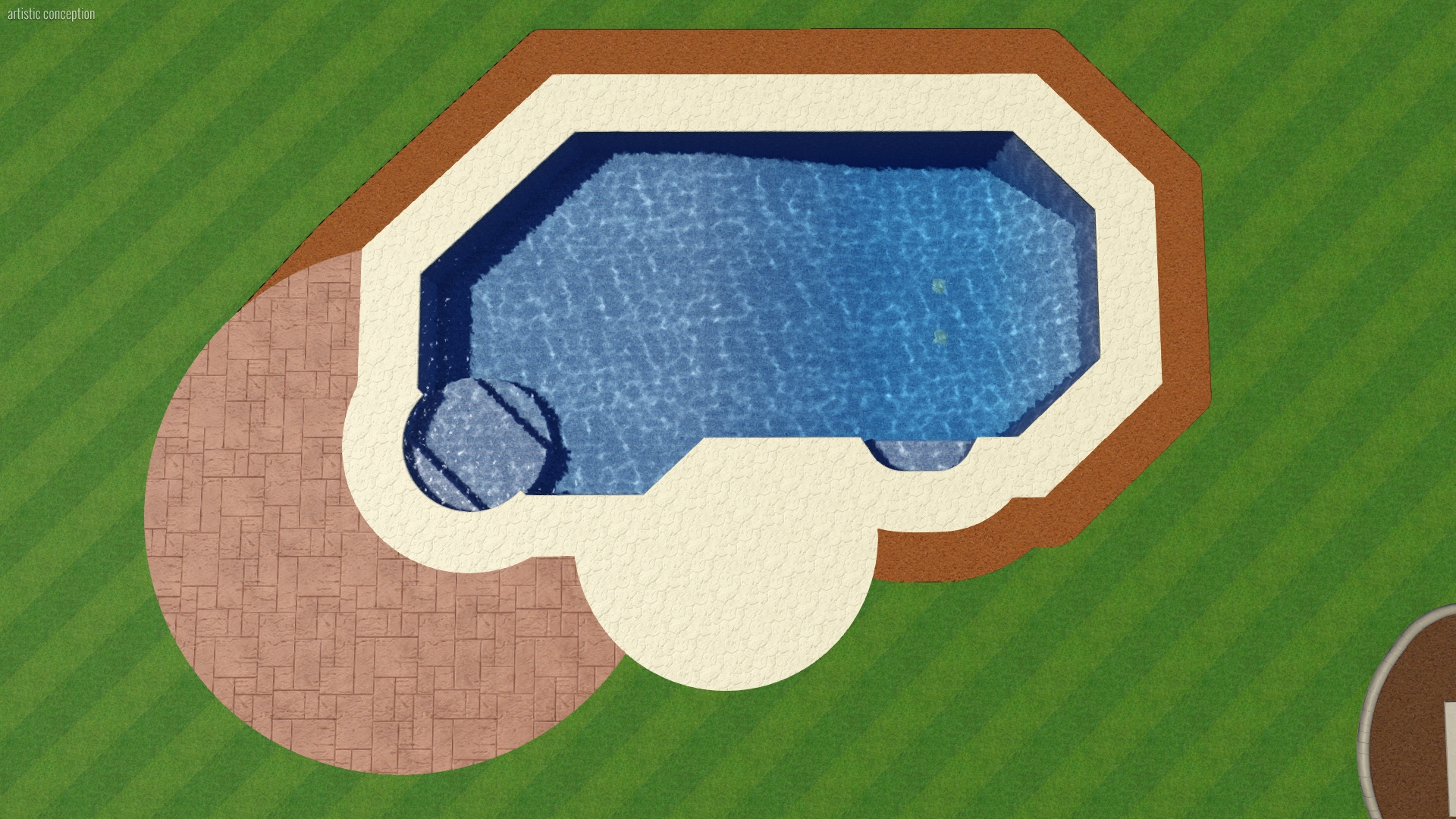 Grecian Pool Shape | Pool Town, NJ