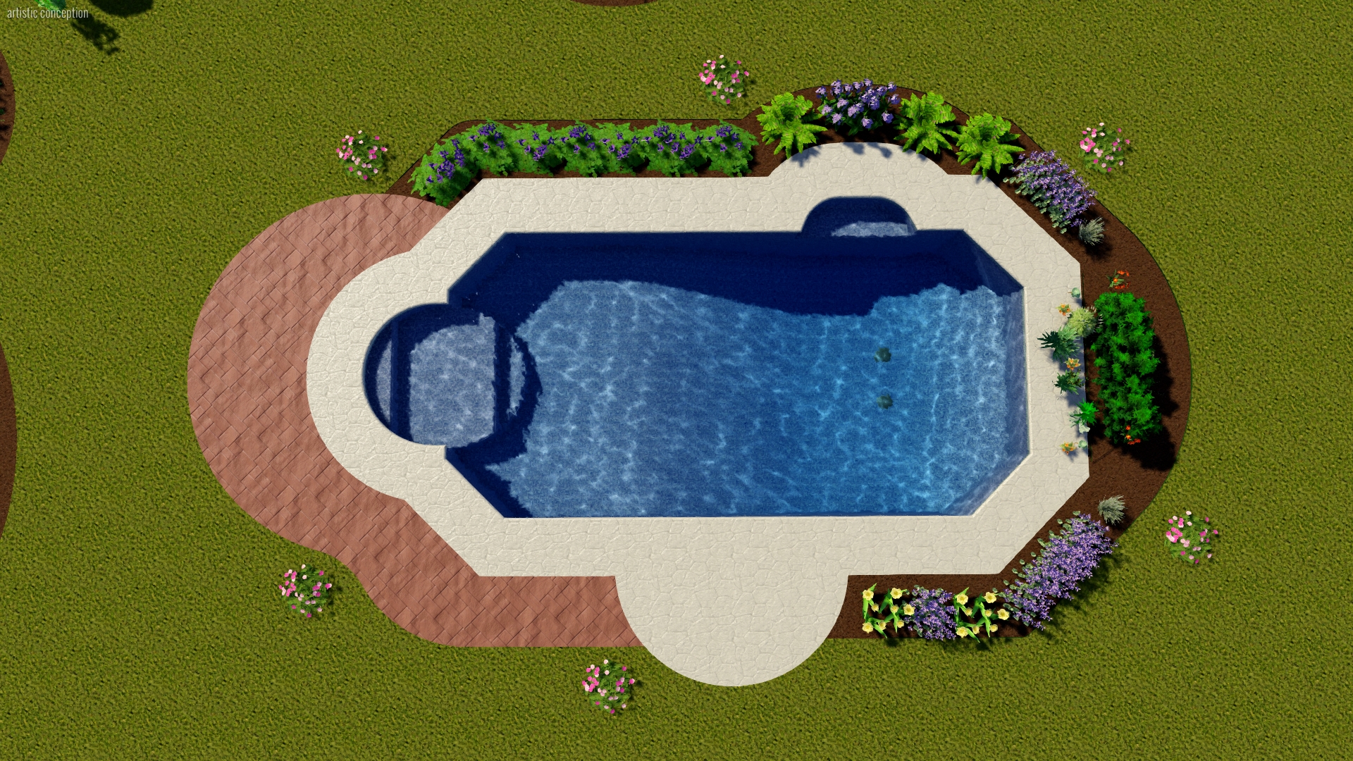 Grecian Pool Shape | Pool Town