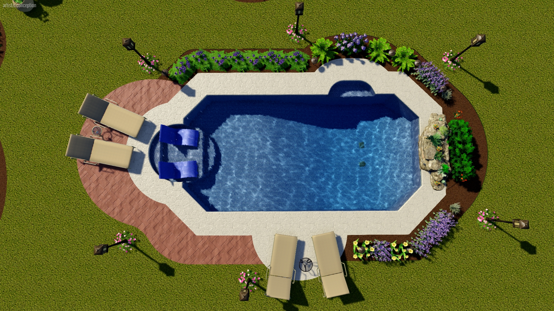 Grecian Pool Shape | Pool Town