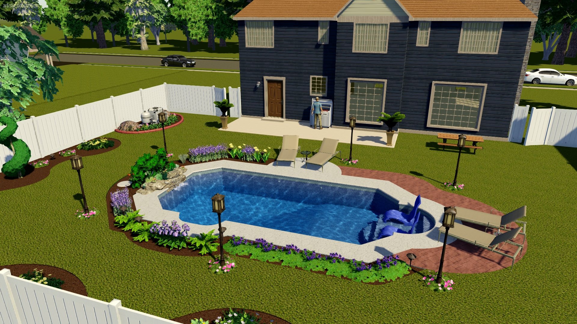 Grecian Pool Shape | Pool Town