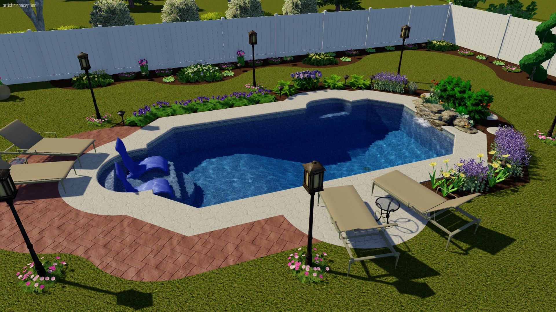 Grecian Pool Shape | Pool Town