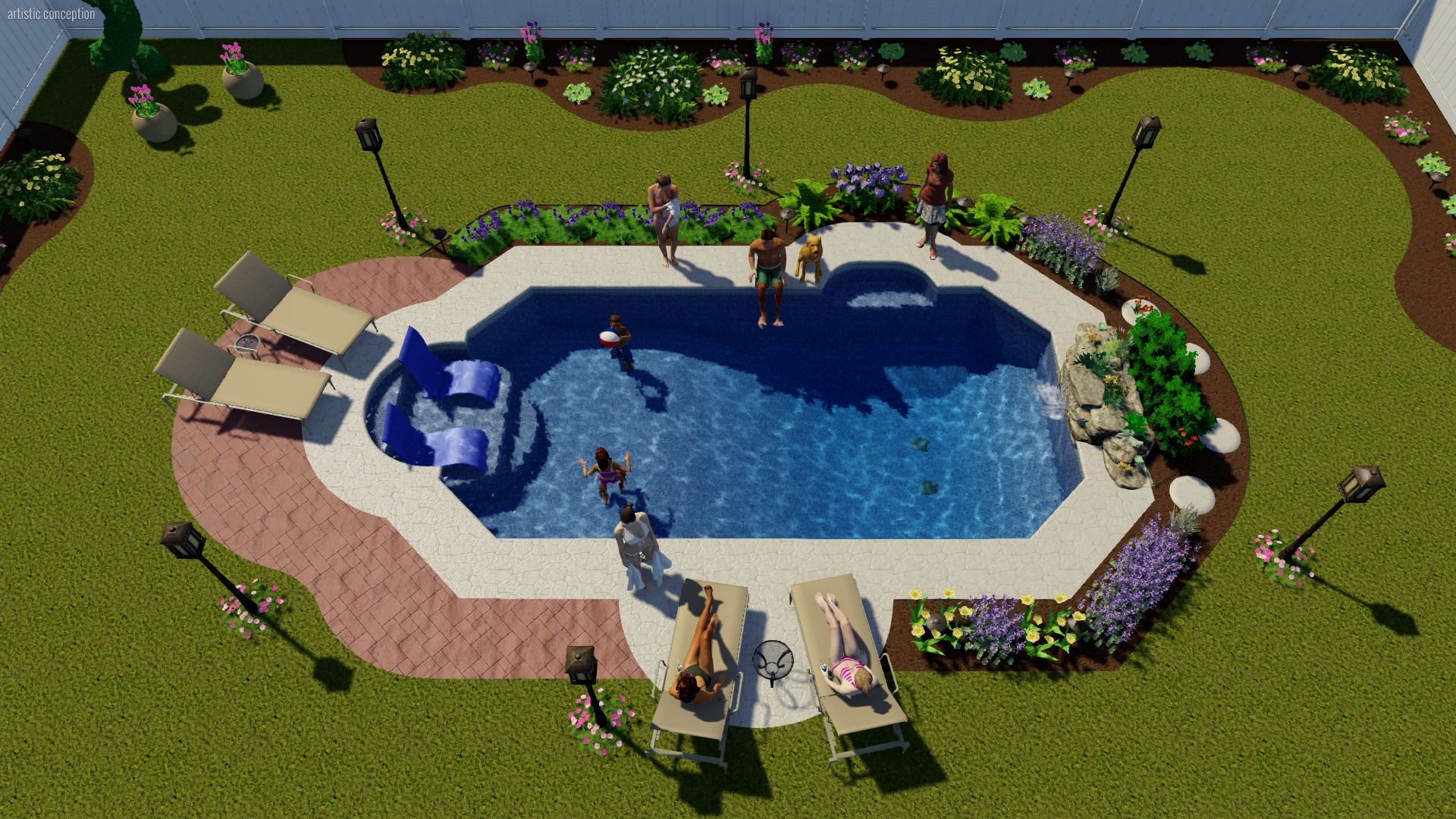 Grecian Pool Shape | Pool Town