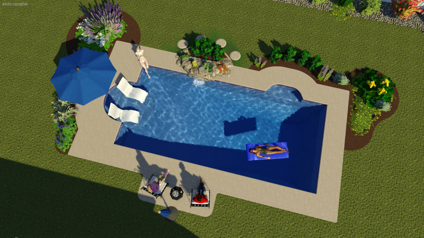 Modern Rectangle | Pool Town NJ
