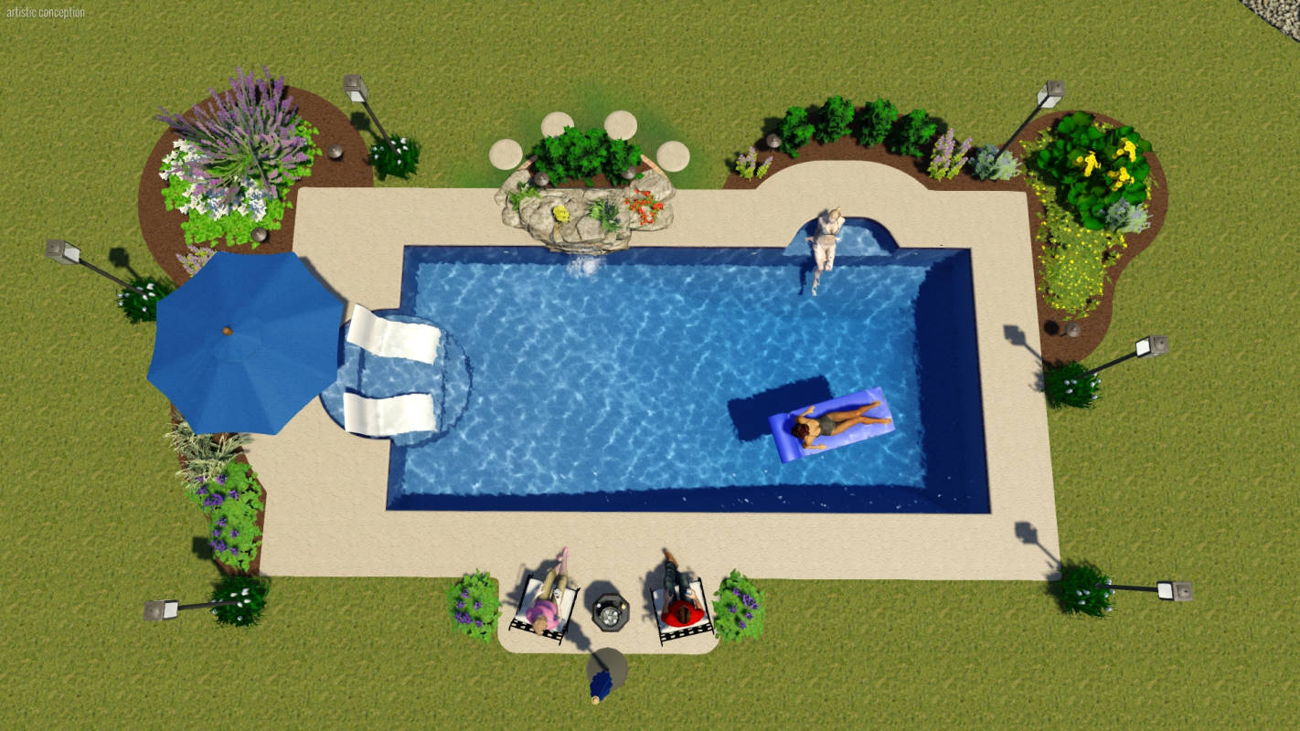 Modern Rectangle | Pool Town NJ