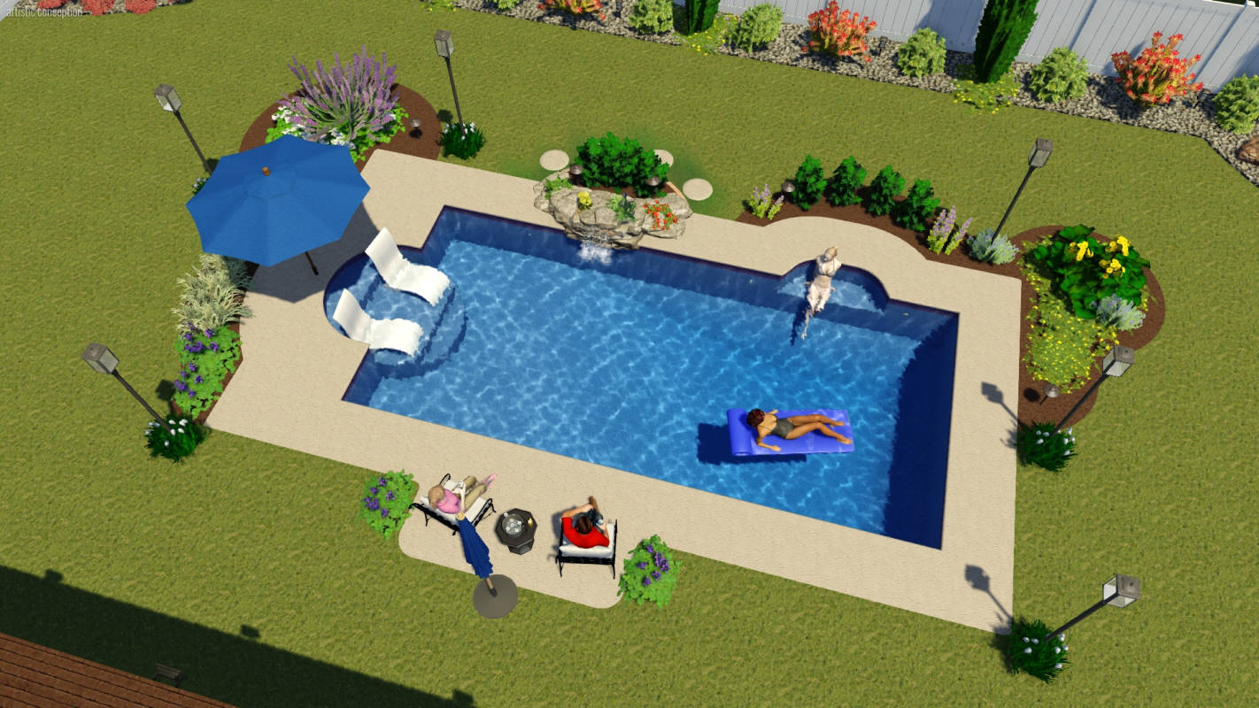 Modern Rectangle | Pool Town NJ