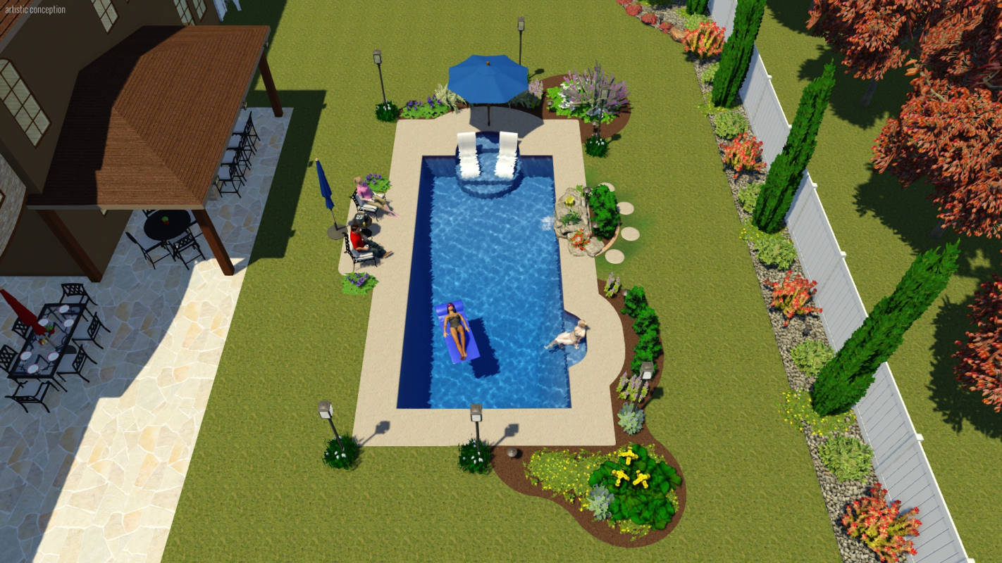 Modern Rectangle | Pool Town NJ