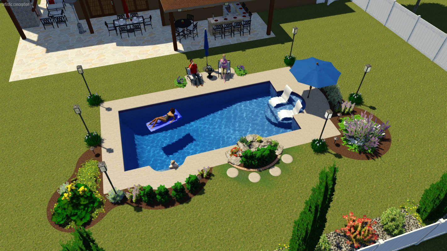 Modern Rectangle | Pool Town NJ