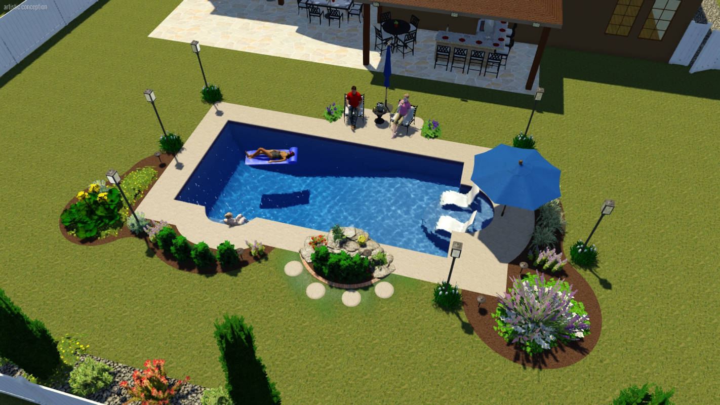 Modern Rectangle | Pool Town NJ
