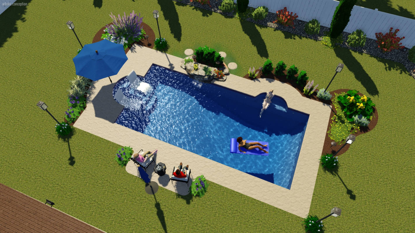 Modern Rectangle | Pool Town NJ