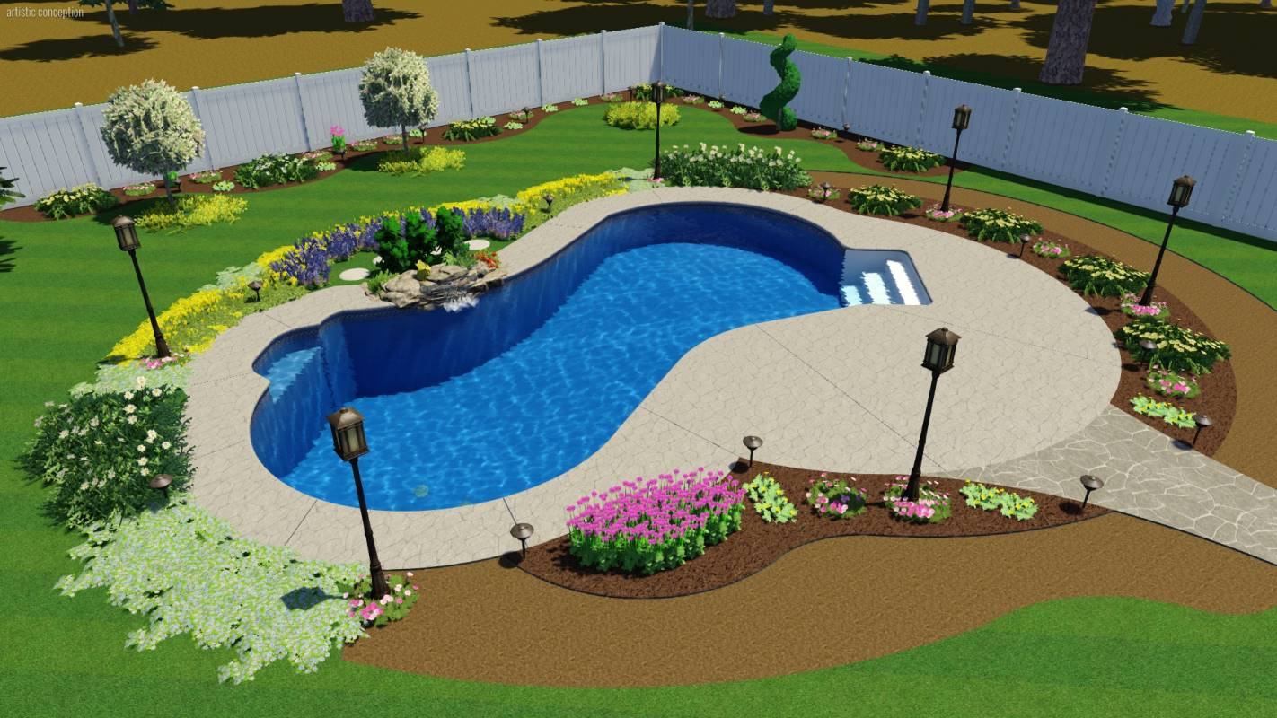 San Tropez Pool Shape | Pool Town