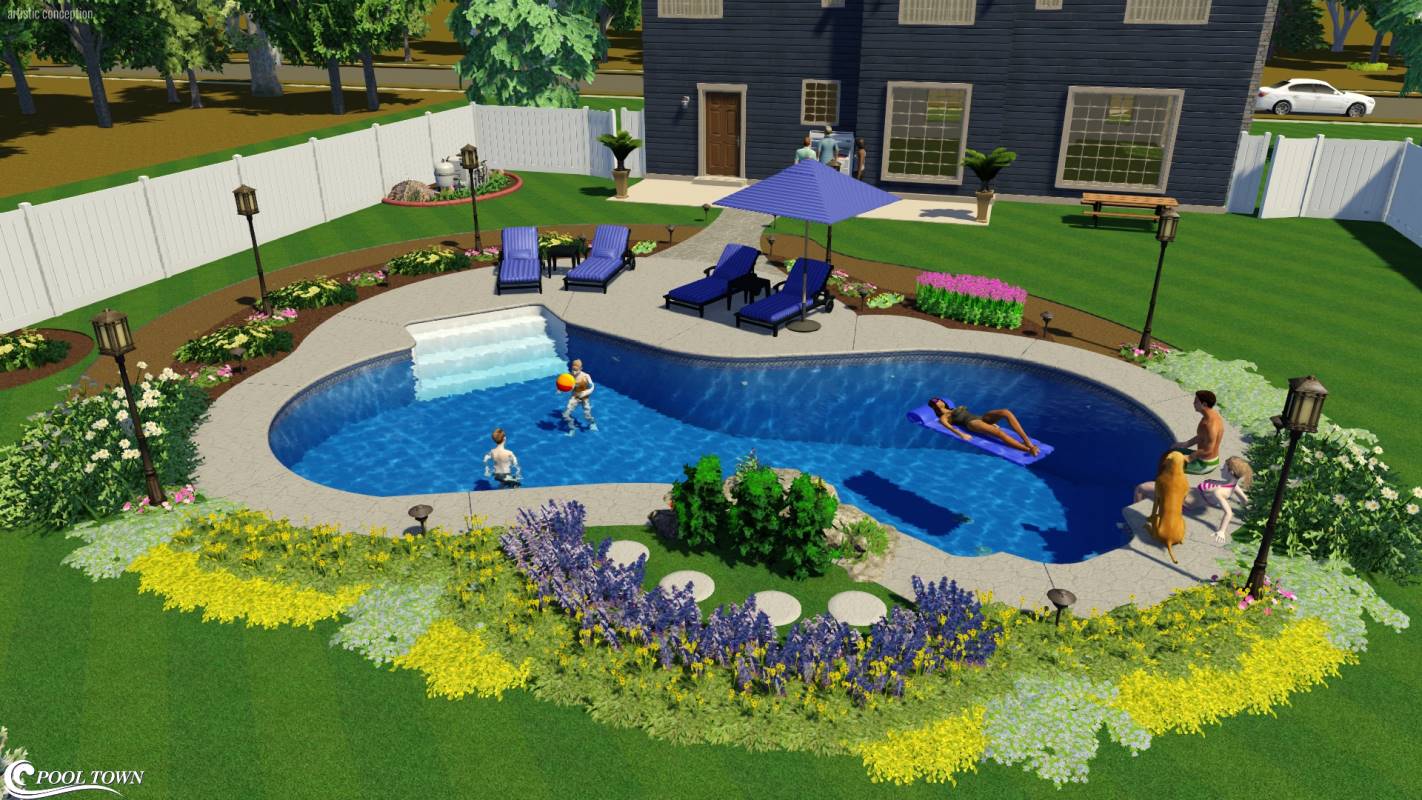 San Tropez Pool Shape | Pool Town