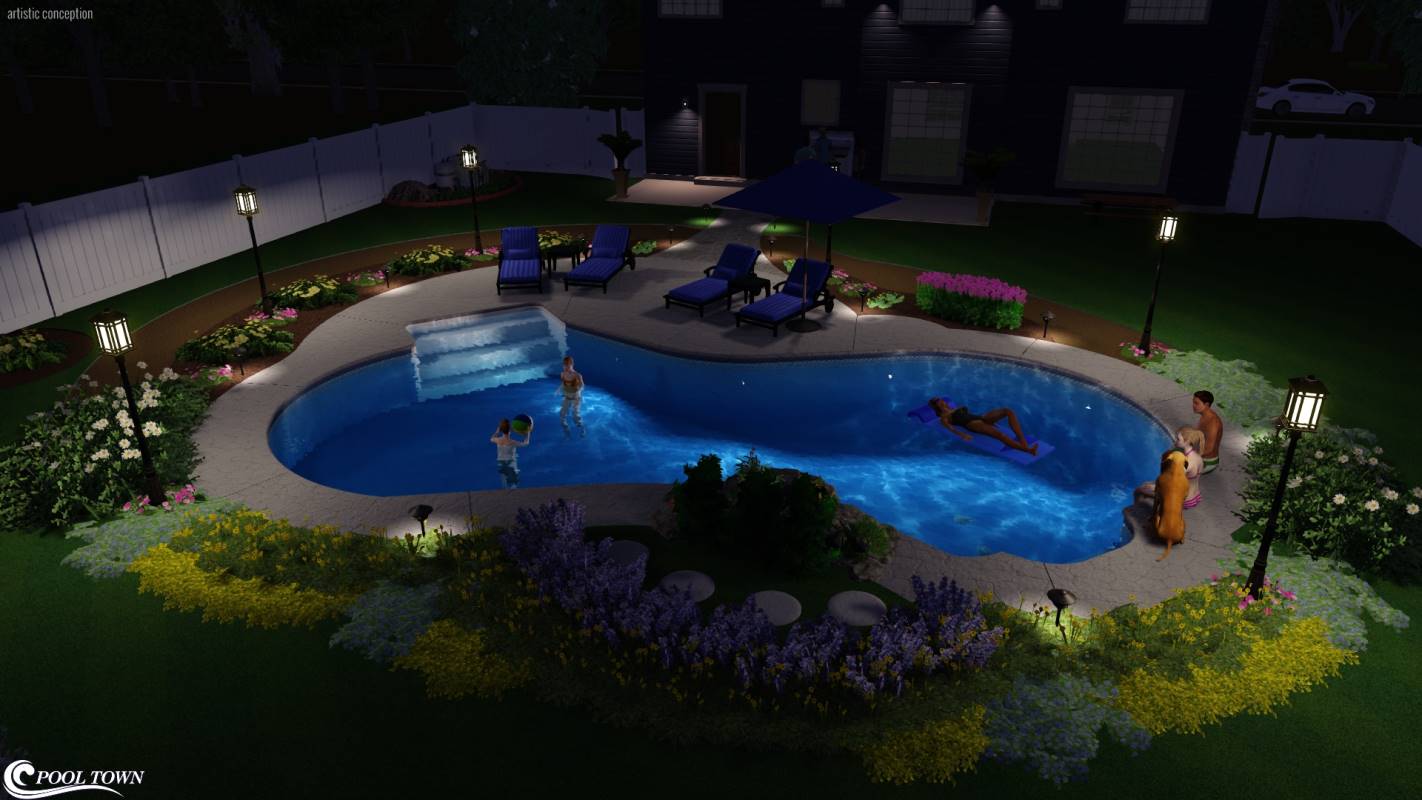 San Tropez Pool Shape | Pool Town