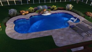 Riviera Pool Shape by Pool Town