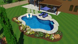 Natural Spring Pool Shape by Pool Town