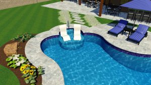 Natural Spring Pool Shape by Pool Town