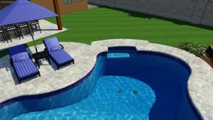 Natural Spring Pool Shape by Pool Town