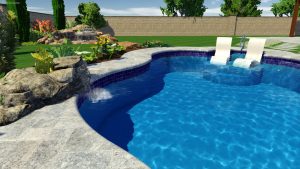 Natural Spring Pool Shape by Pool Town