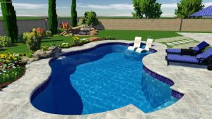 Natural Spring Pool Shape by Pool Town