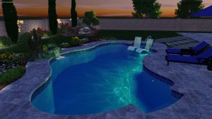Natural Spring Pool Shape by Pool Town