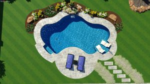 Natural Spring Pool Shape by Pool Town