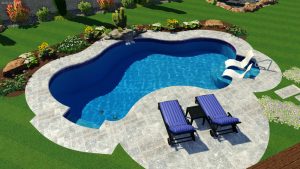 Natural Spring Pool Shape by Pool Town