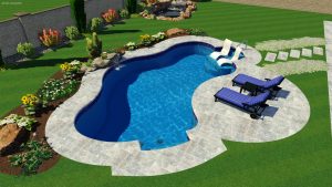 Natural Spring Pool Shape by Pool Town