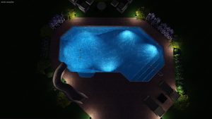 Grecian Lazy Ell Pool Shape by Pool Town