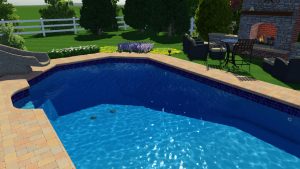 Grecian Lazy Ell Pool Shape by Pool Town