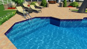 Grecian Lazy Ell Pool Shape by Pool Town