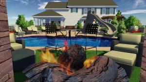 Grecian Lazy Ell Pool Shape by Pool Town