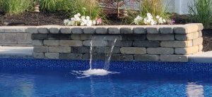 Modern Waterfall by Pool Town