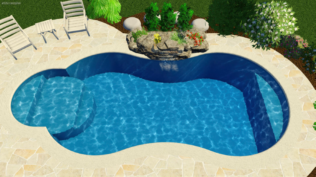 Tropical Lake Pool