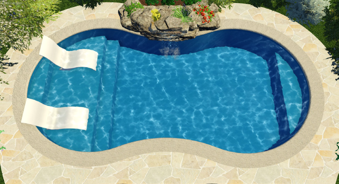Tropical Lake with Sundeck