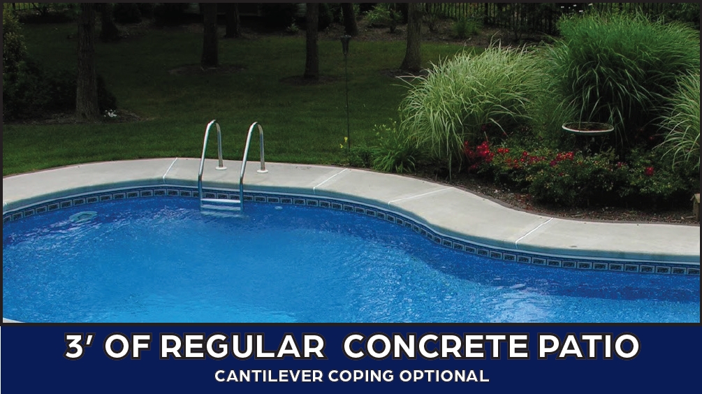 3’ OF REGULAR CONCRETE PATIO
