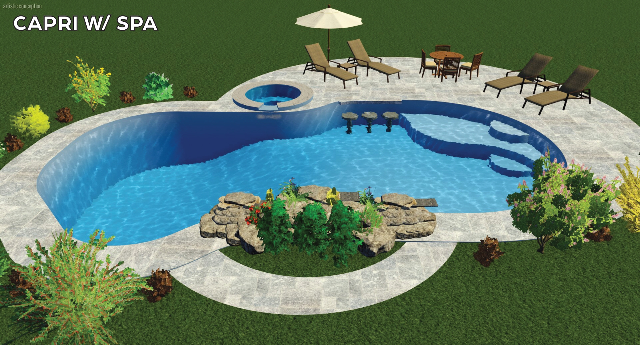 CAPRI POOL W/ SPA