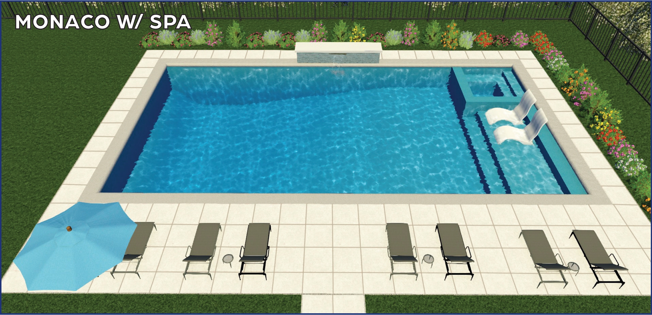 MONACO POOL W/ SPA