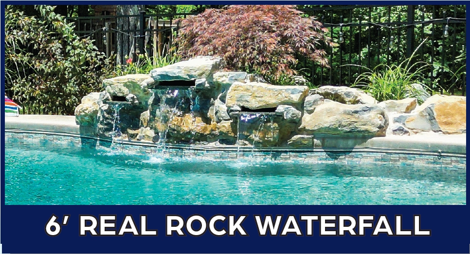 6’ REAL ROCK WATERFALL