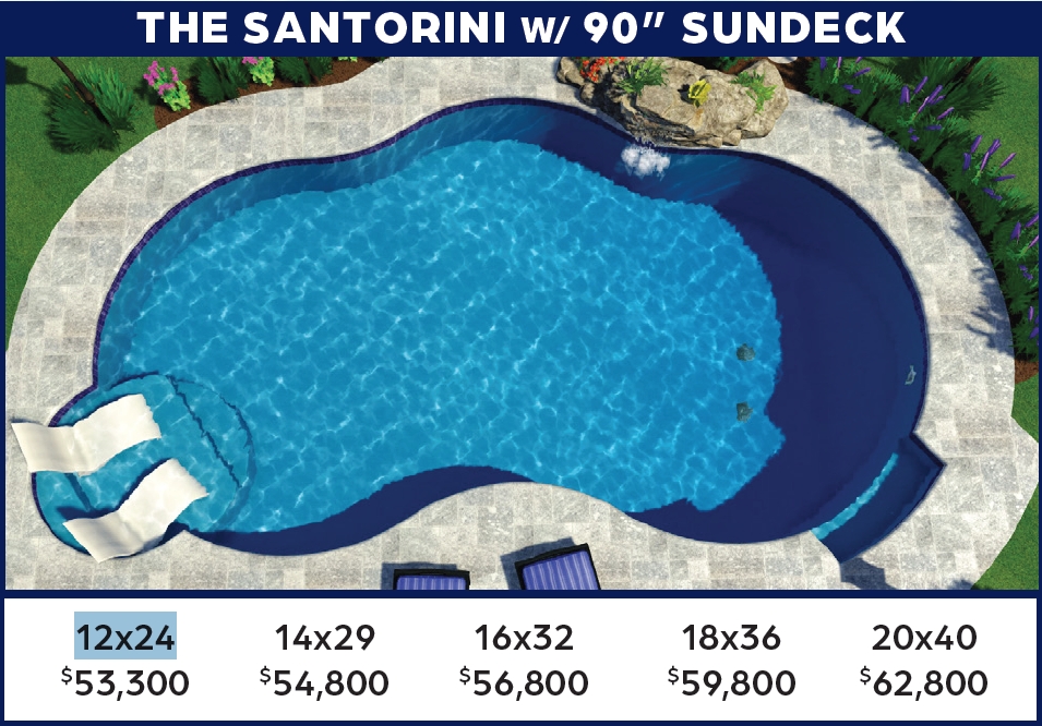 THE SANTORINI W/ 90” SUNDECK